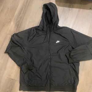 NIKE MENS WINDJACKET WITH HOOD FULL ZIP SIZE X-LARGE